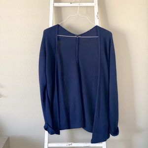Navy BLue Cardigan, Size: S/M